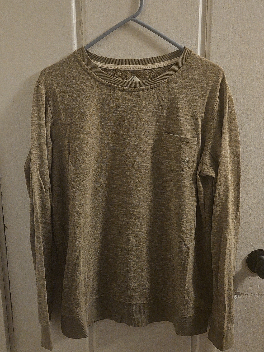 Volcom Womens Long Sleeve Pocket Tee - Olive